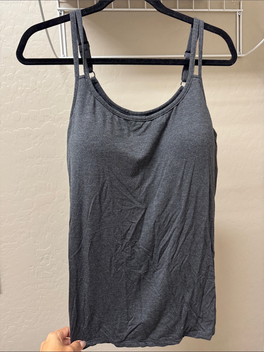 Amoena Classic Double-Strap Charcoal Gray Women's Camisole